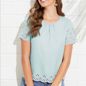 Light blue blouse